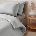 Home Collections Cotton Rich Silver Duvet Cover Set