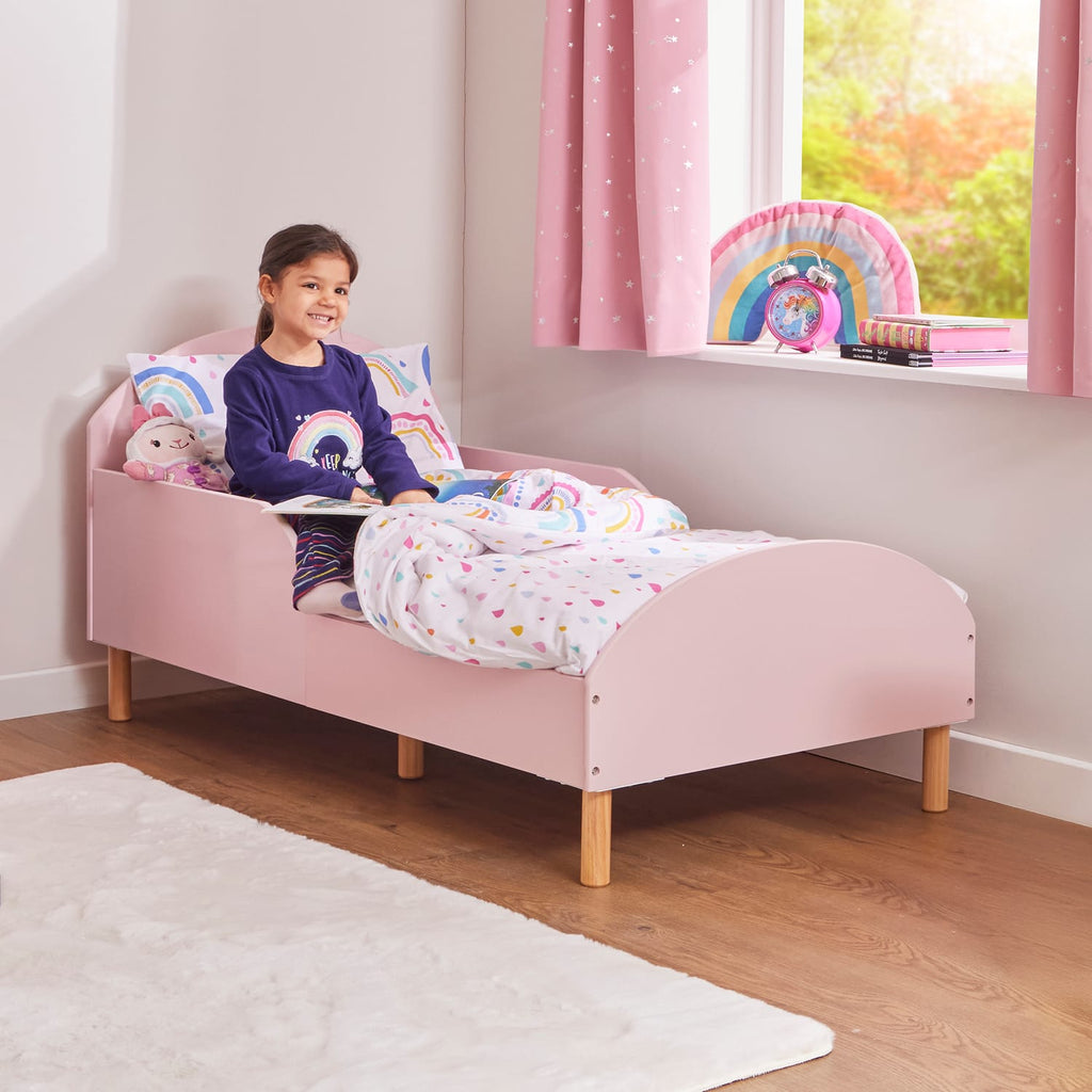 Liberty House Toys Toddler Bed and Table and Two Chairs Set - Pink, product image 5