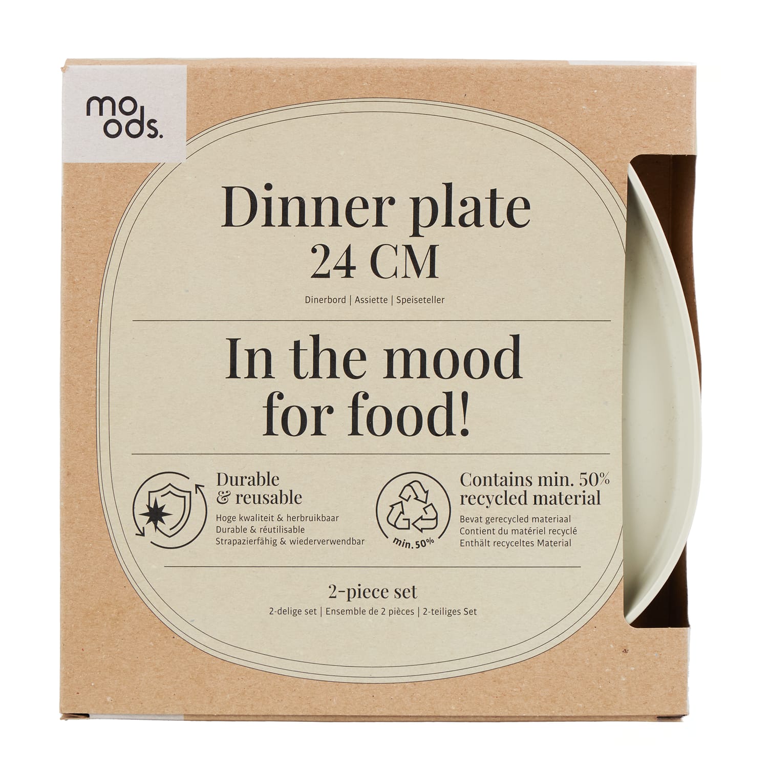Moods Dinner Plate 24cm - 2 Pack