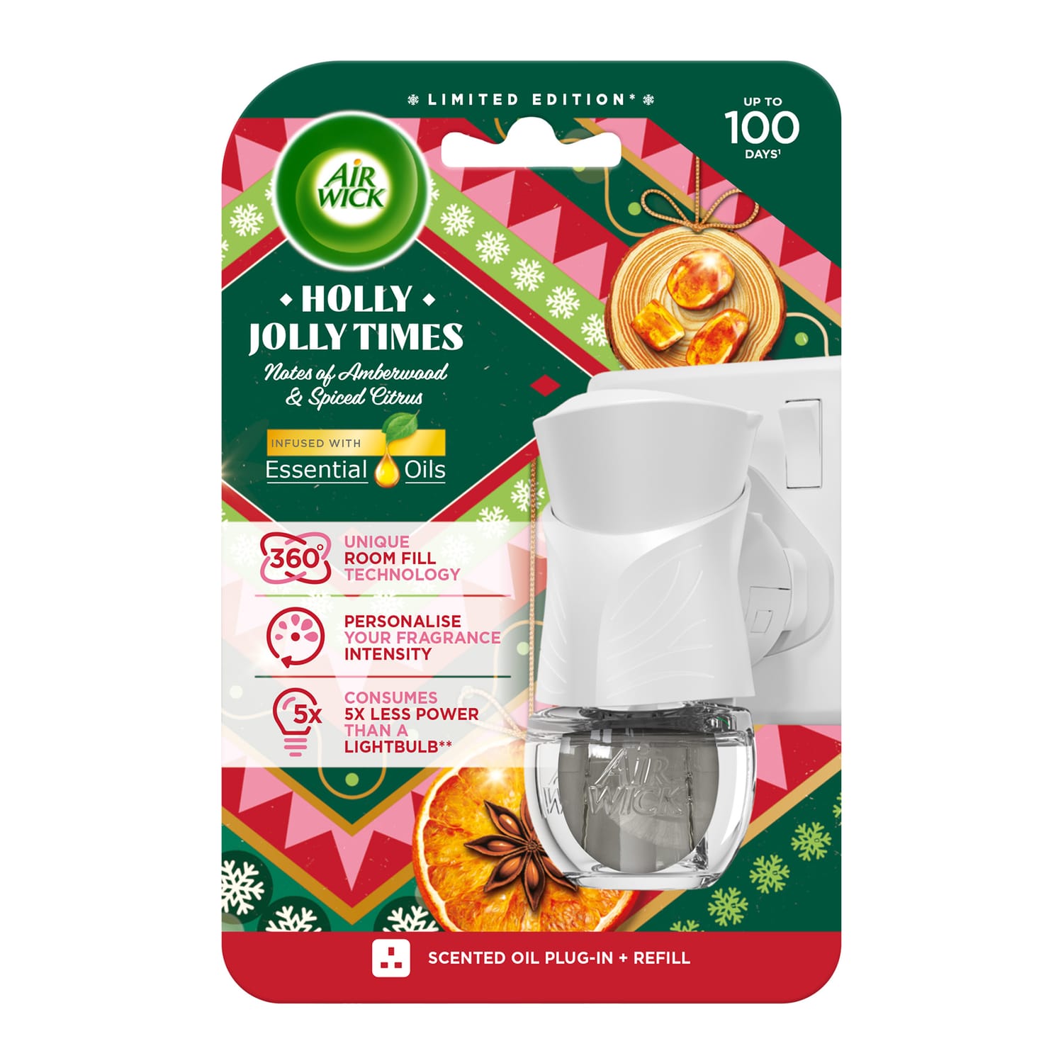 Air Wick Electrical Plug In 19ml - Holly Jolly Times