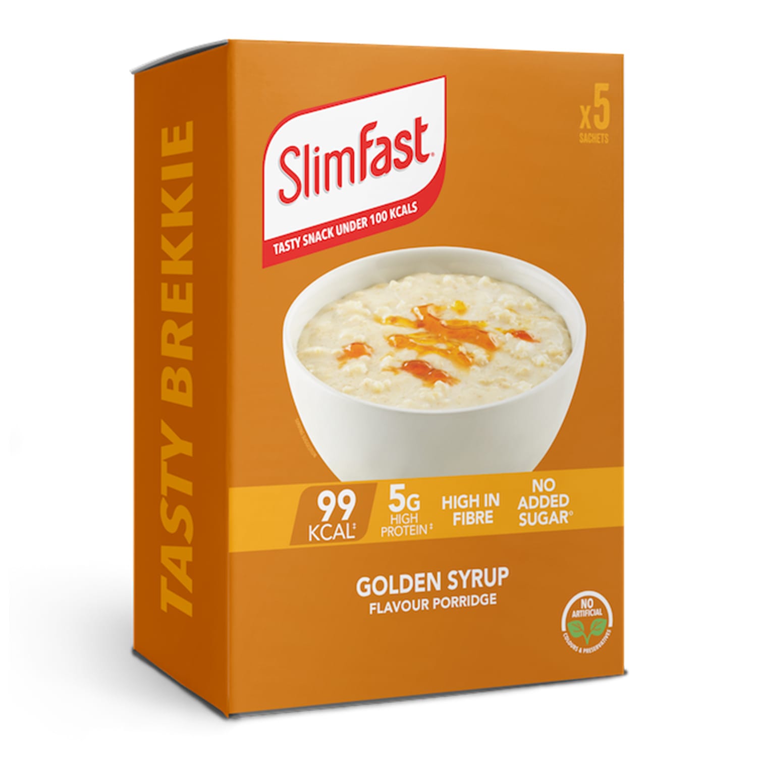 SlimFast Porridge Sachets 29g 5 Pack - Golden Syrup x4