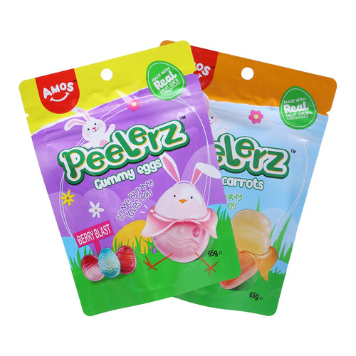 Amos Peelerz Gummy Carrots/Eggs 65g