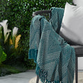 The Outdoor Edit Travellers Bazaar Diamond Blanket - Green