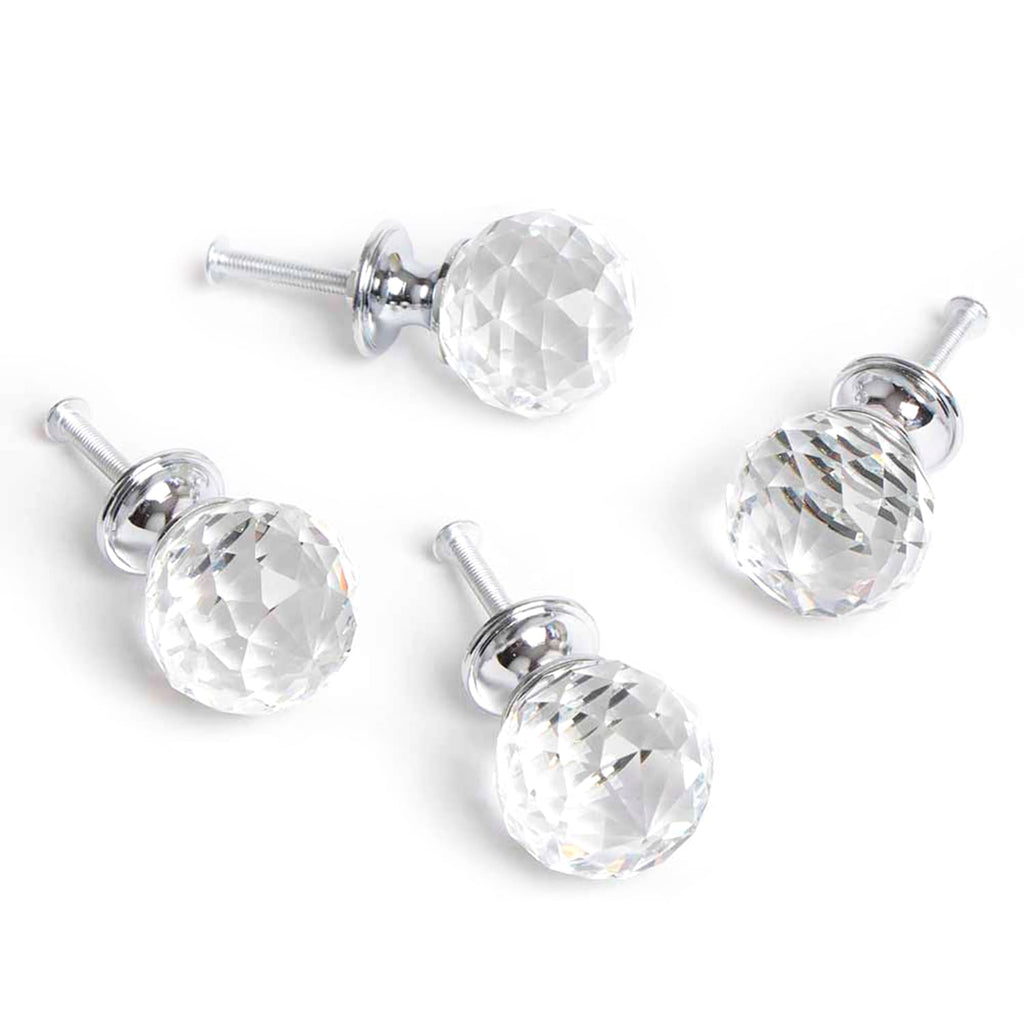 Home Collections Glass Drawer Knobs 4 Pack