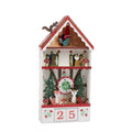 Winter Charm LED Wooden House Christmas Countdown