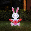 Hoppy Easter LED Light-Up 1.2m Inflatable Bunny, product image 2